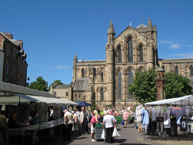 hexham marketplace and abbey