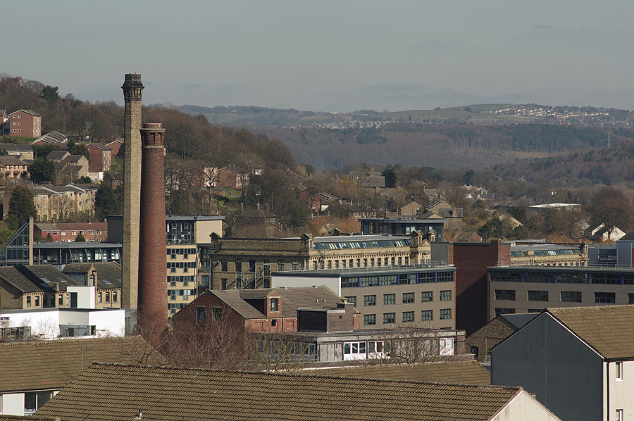 Shipley Town Centre from Bradford Road
