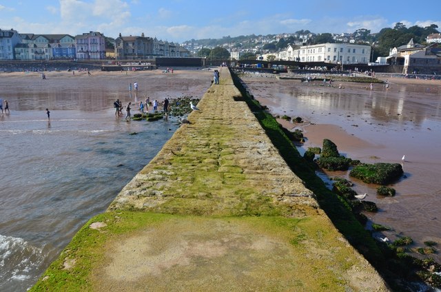 Dawlish Town from the beach