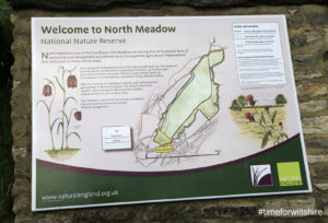 Cricklade in Wiltshire Information board for the North Meadow Nature Reserve © www.visitwiltshire.o.uk