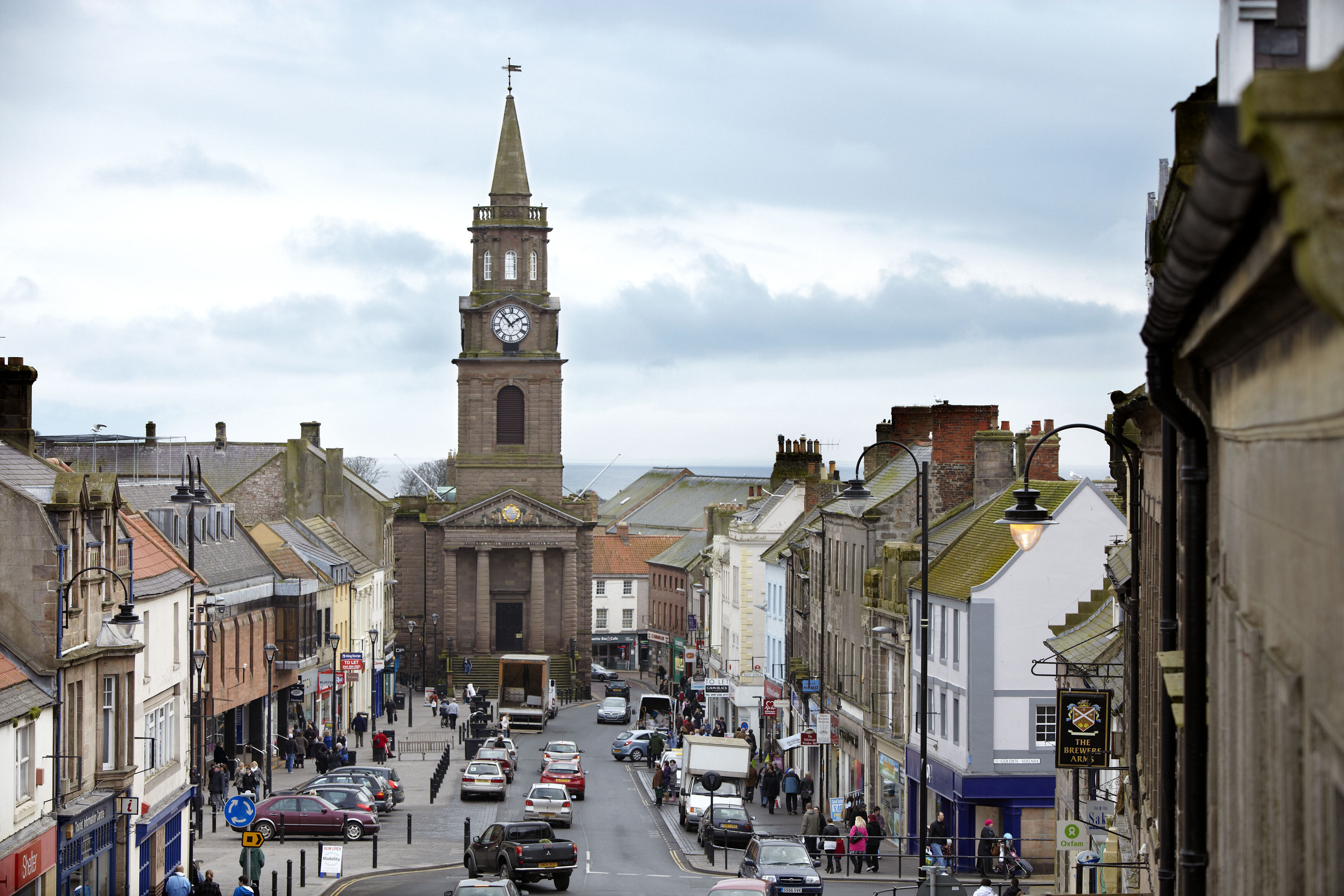 The town of Berwick-upon-Tweed in Northumberland