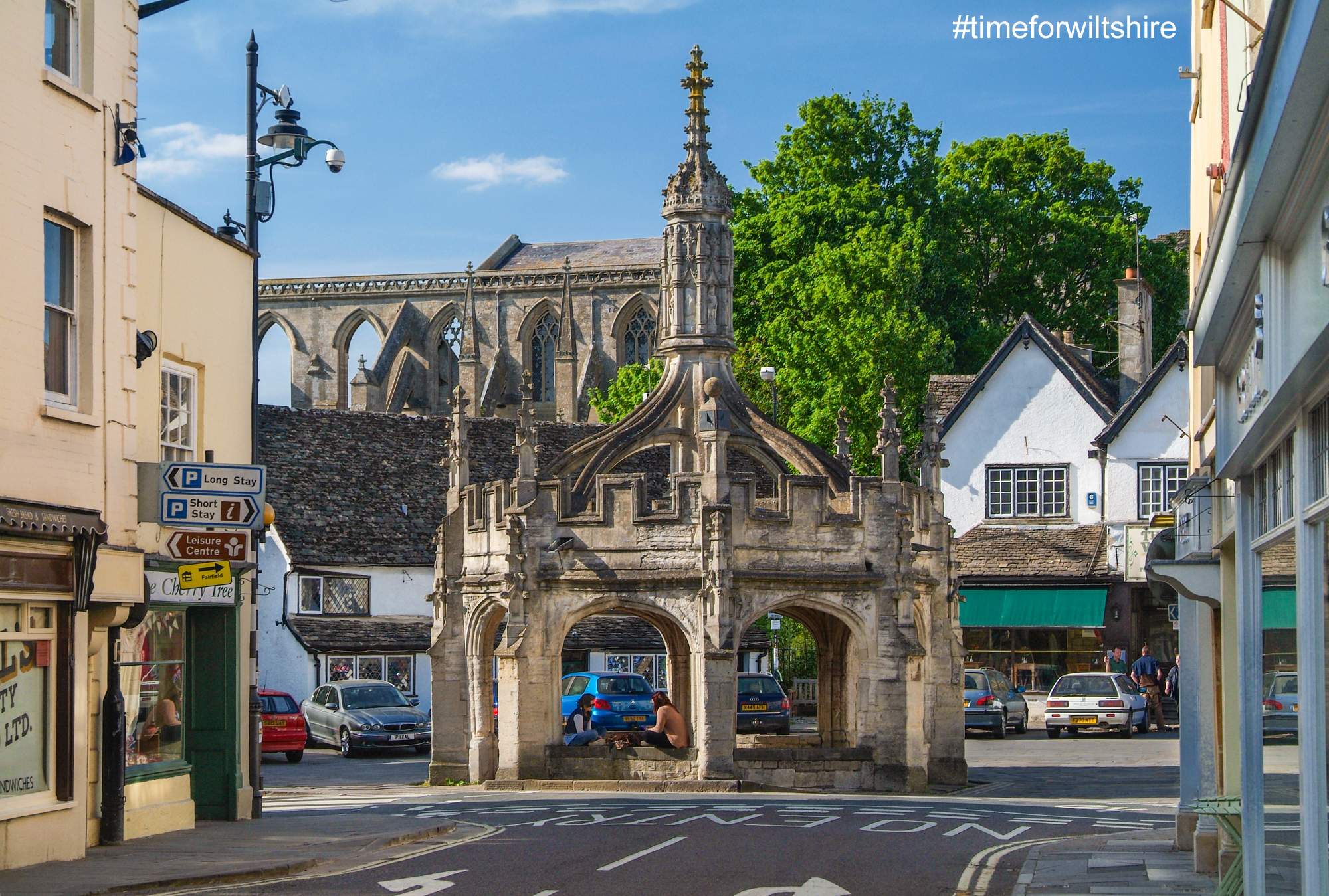 The beautiful market town of Malmesbury in the southern Cotswolds in
