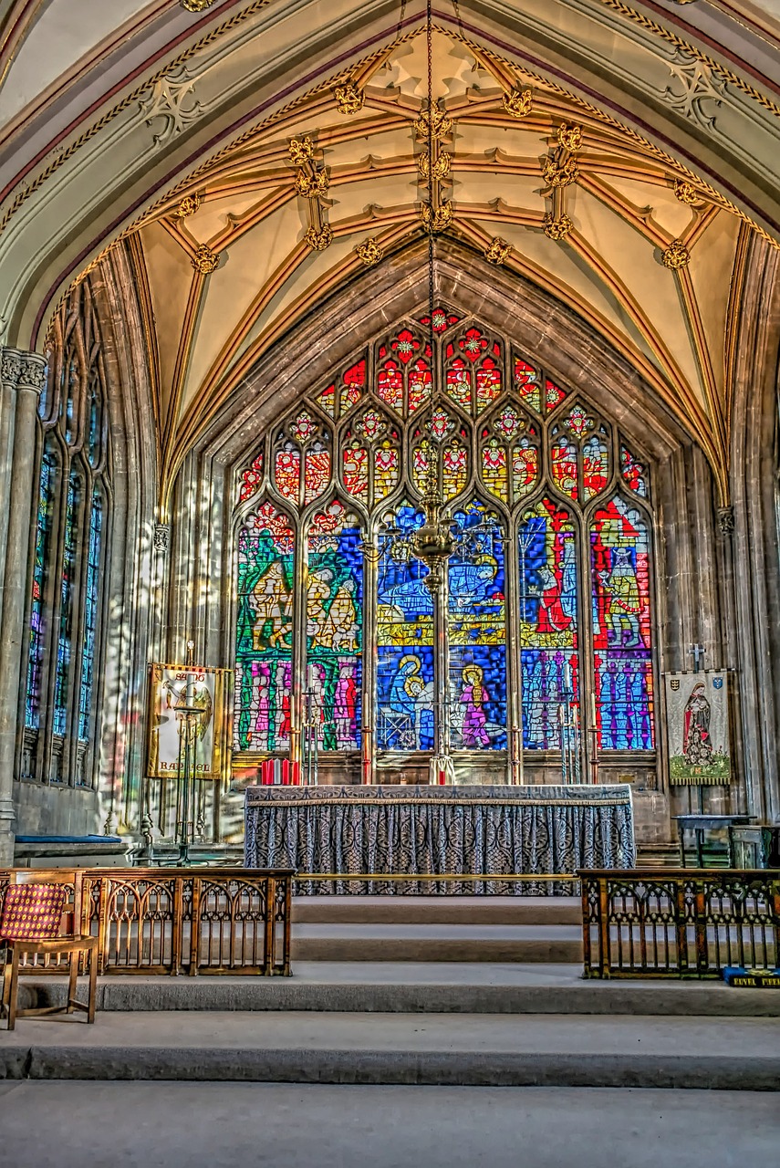 Stained Glass window at St Mary's Bristol © 54776875 on Pixaby
