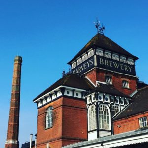 Exterior of Harveys brewery in Lewes
