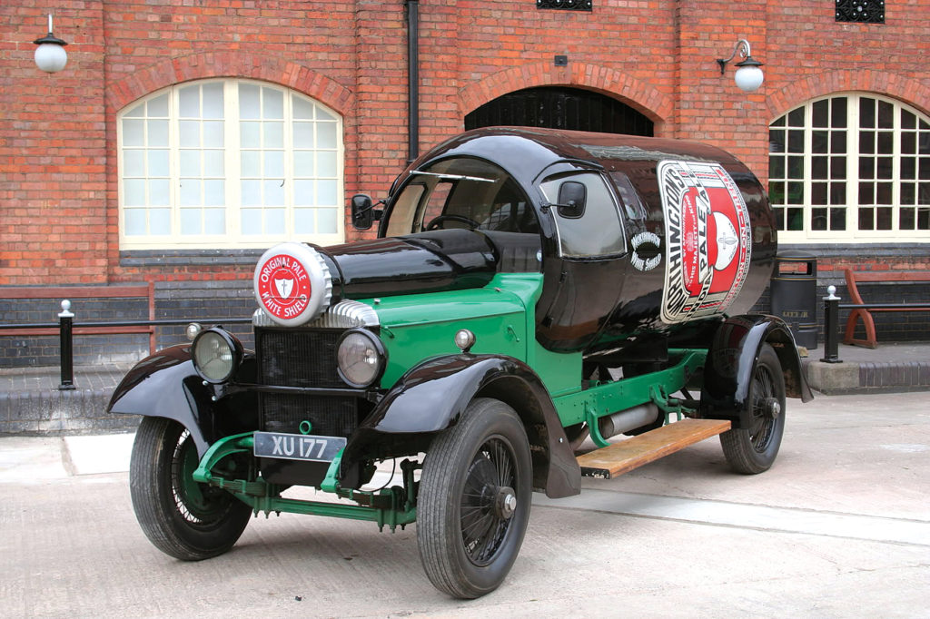 A bottled Vintage car at the national brewery museum