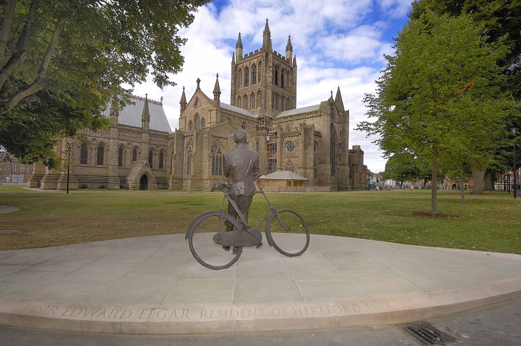 Sir Edward Elgar and Hereford Cathedral © Visit Herefordshire