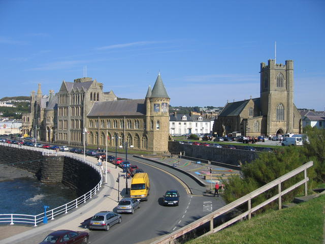 Aberystwyth University and St Michael's Church