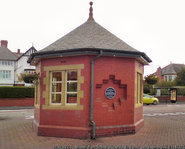 Tram shelter Lytham Gerald-England