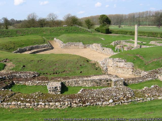 Verulamium, Roman amthitheatre in St Albans