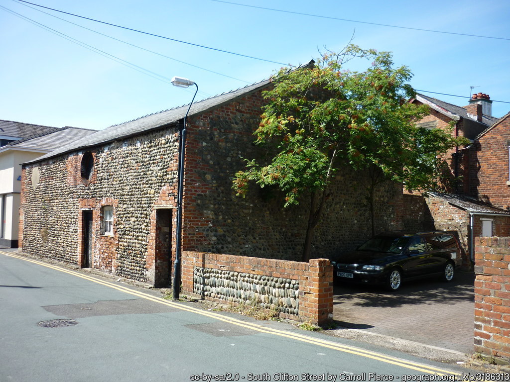 cobbled building Lytham by Carroll Pierce