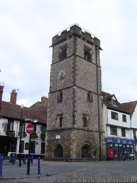imposing medieval Clock Tower 