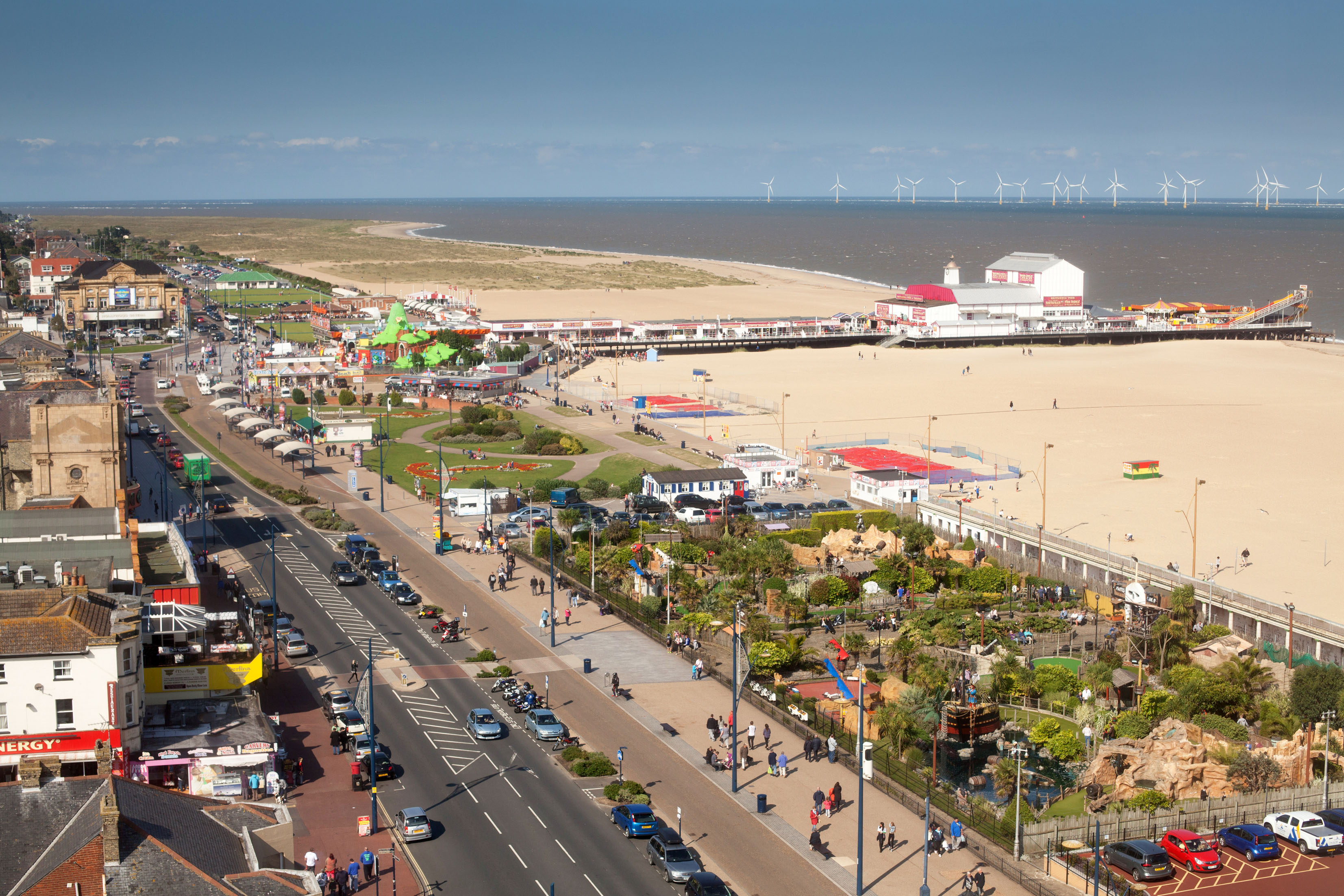 Great Yarmouth seafront showing miles of sandy beach © Great Yarmouth Borough Council